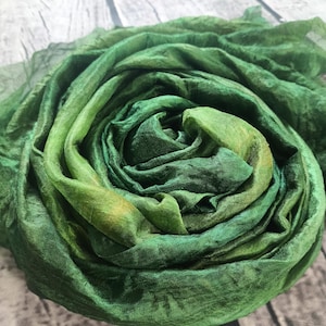 Pure 100% Silk gauze margilan (made in Uzbekistan) for nunofelting, silk for felting price for 2 meters, width 27 inch. hand dyeing. G414