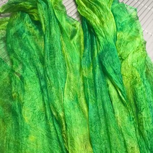 Silk Scrim for nuno felting and Textile Art, Hand Dyed Fabric, S038