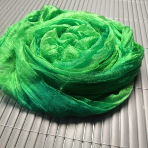 Silk Scrim for nuno felting and Textile Art, Hand Dyed Fabric, S025