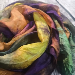 Pure 100% Silk gauze margilan (made in Uzbekistan) for nunofelting, silk for felting price for 2 meters, width 36 inch. hand dyeing. G395