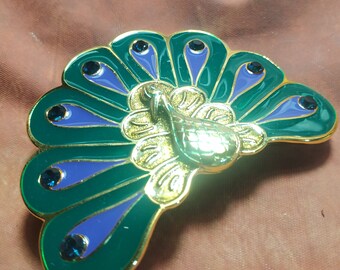 Peacock Belt Buckle: Metal Belt Fitting (38-40mm)