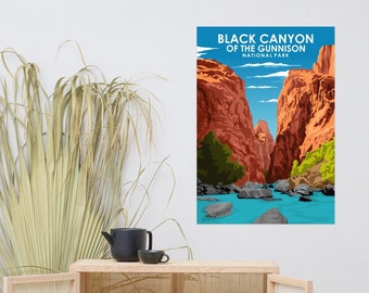 Black Canyon of the Gunnison National Park Travel Poster