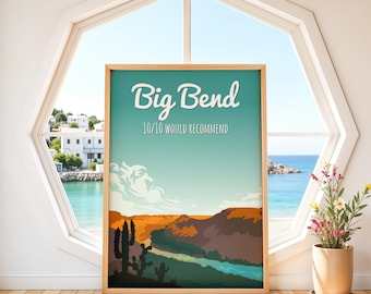 Big Bend National Park Poster Texas Desert Print
