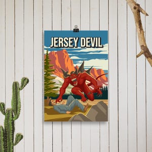 ☆m12752 LTR 733 foil サルマンの嵐　ポスター The Jersey Devil - 12x18 Poster Print - Etsy