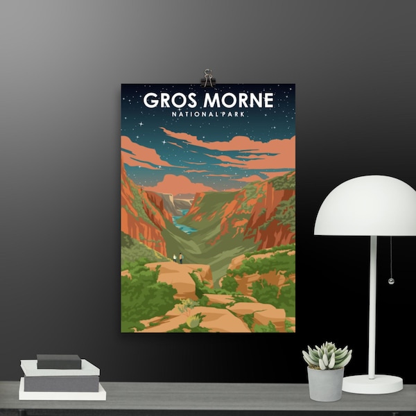 Gros Morne National Park Canada Travel Poster