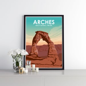 Arches National Park - Poster di viaggio - Stampa turistica - Regalo