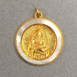 St Jude Pendant Gold Shrine Medal Protection Catholic Religious Jewelry Supplies