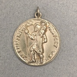 St Christopher Medal Travel Car Van Protect Vintage Catholic Gift