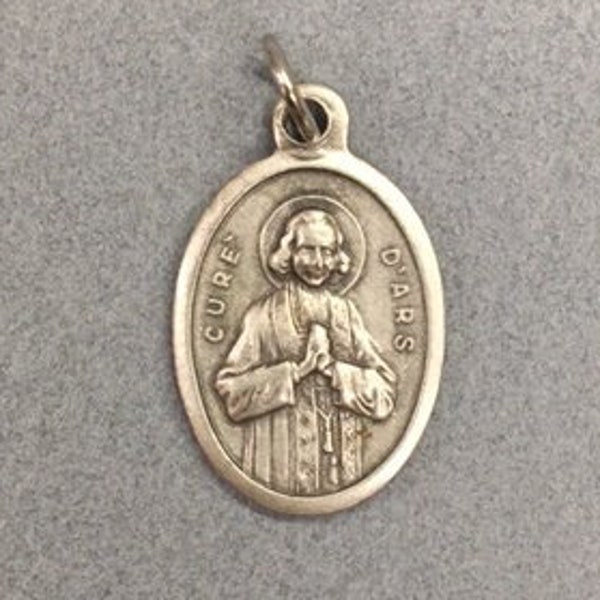 St John Vianney Medal Cure D'Ars Parish Priests Vintage Catholic Gift