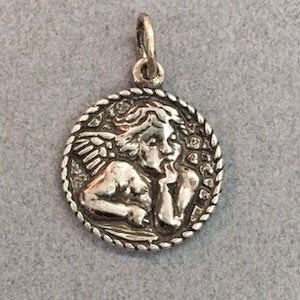 Guardian Angel Medal Sterling Archangel Protective Guide Religious Gift Supply
