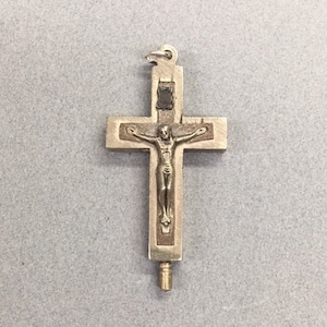 Italy Roma Crucifix Relic Rosary Cross Prayer Beads Vintage Catholic Gifts