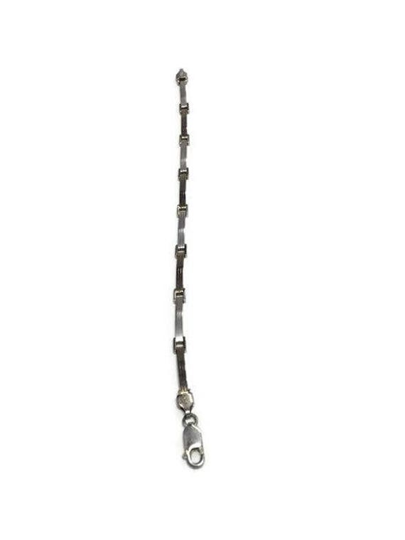 Sterling Link Bracelet Articulated Linked Chain I… - image 7