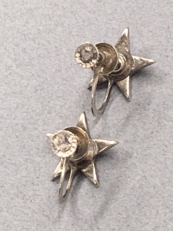 Eastern Star Earrings Sterling Celestial Vintage … - image 7