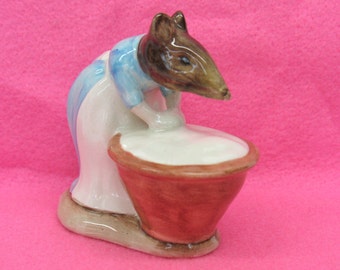 Mouse Figurine Anna Maria Beatrix Potter BP3a Vintage Animal Gift