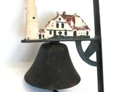 Lighthouse Bell Cast Iron Dinner Bell Portland Headlight Hanger Antique Door Bell