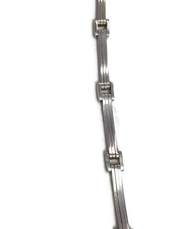 Sterling Link Bracelet Articulated Linked Chain I… - image 2