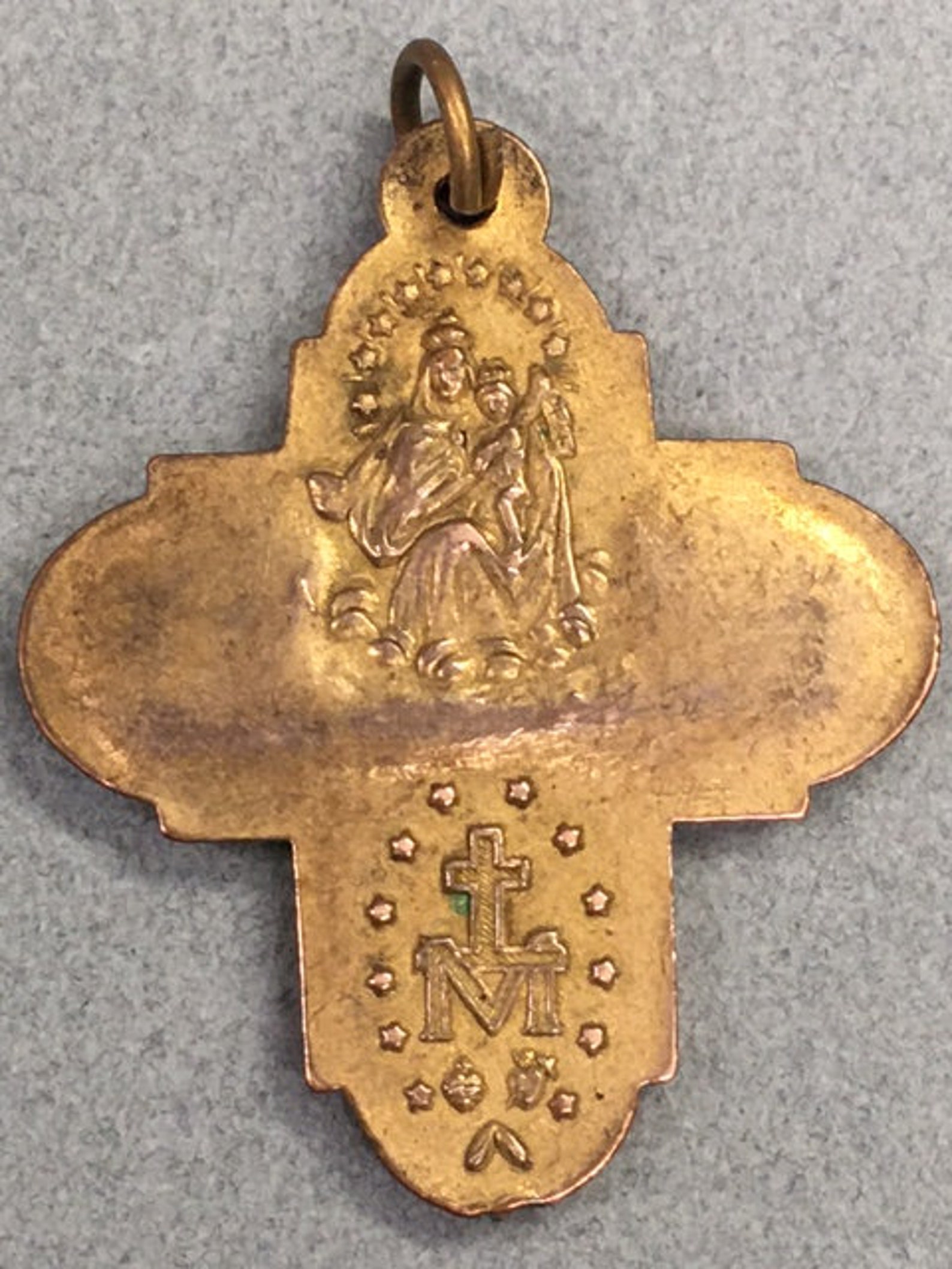 4 Way Miraculous Medal Vintage Brass Cross Catholic Gift - Etsy