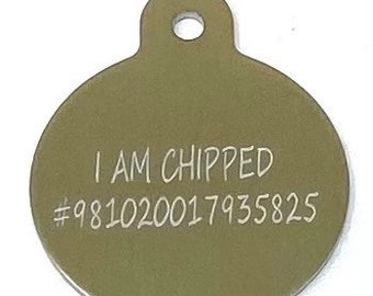 Dog & Cat Tag with Personalized Engraving