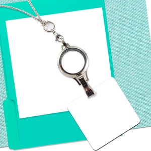 Floating Locket Lanyard Badge Holder with Matching Chain (ONLY)