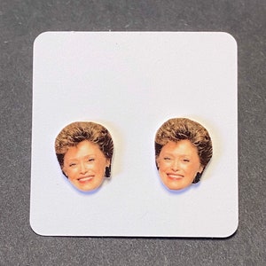 Golden Girls Earrings - Blanche - Funny Earrings - Gifts for Her - Pop Culture Gifts - Funny Gifts - Stud Earrings - Quirky Earrings