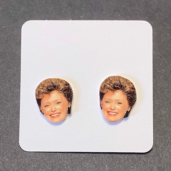 Golden Girls Earrings - Blanche - Funny Earrings - Gifts for Her - Pop Culture Gifts - Funny Gifts - Stud Earrings - Quirky Earrings