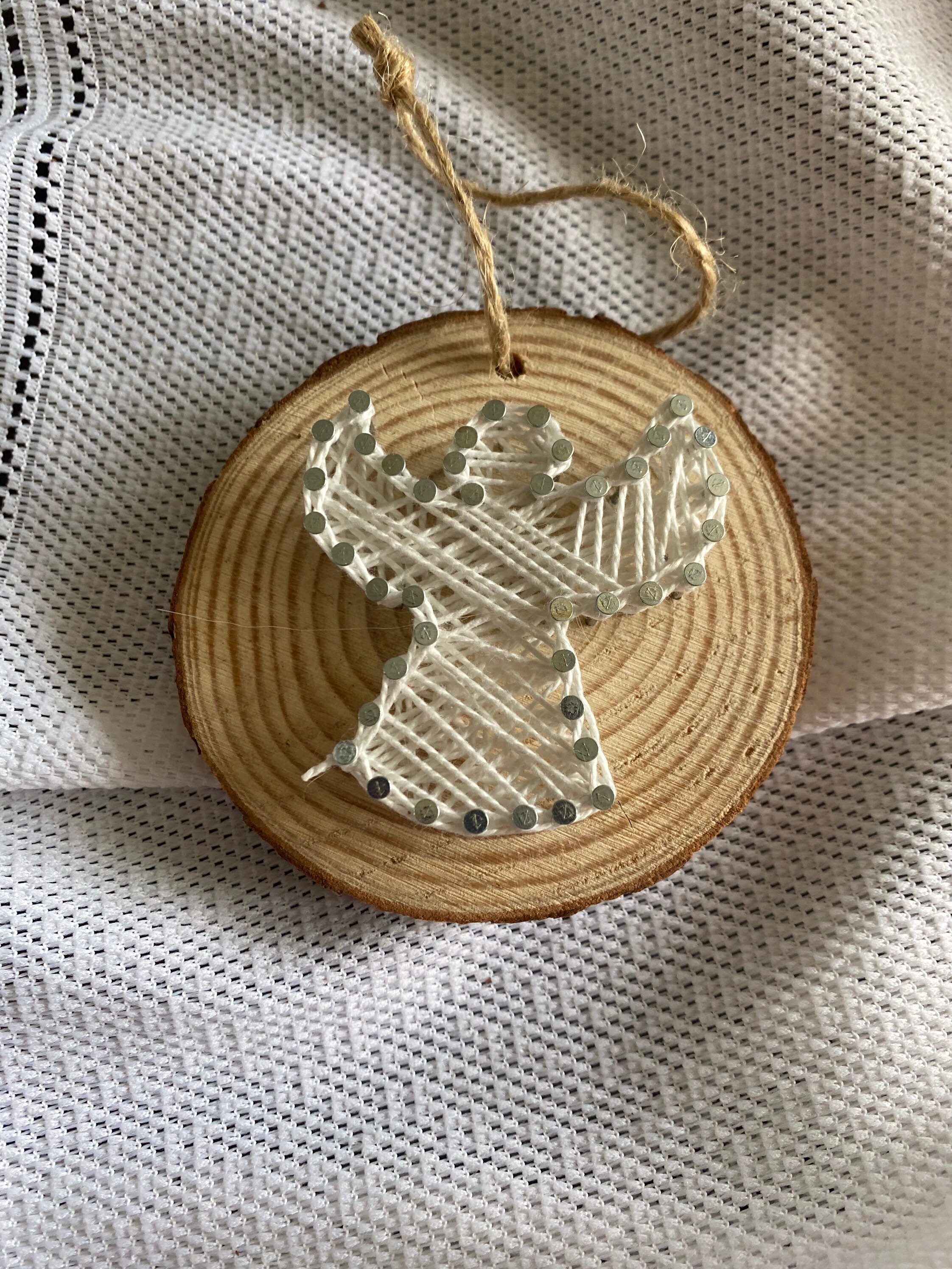 String Art Ornament - Angel - Etsy