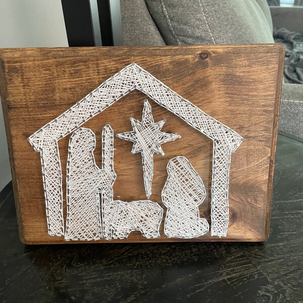 Nativity String Art Etsy