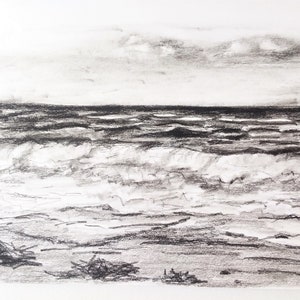 Beach Scene  Beach drawing Pencil drawings Pencil sketches landscape