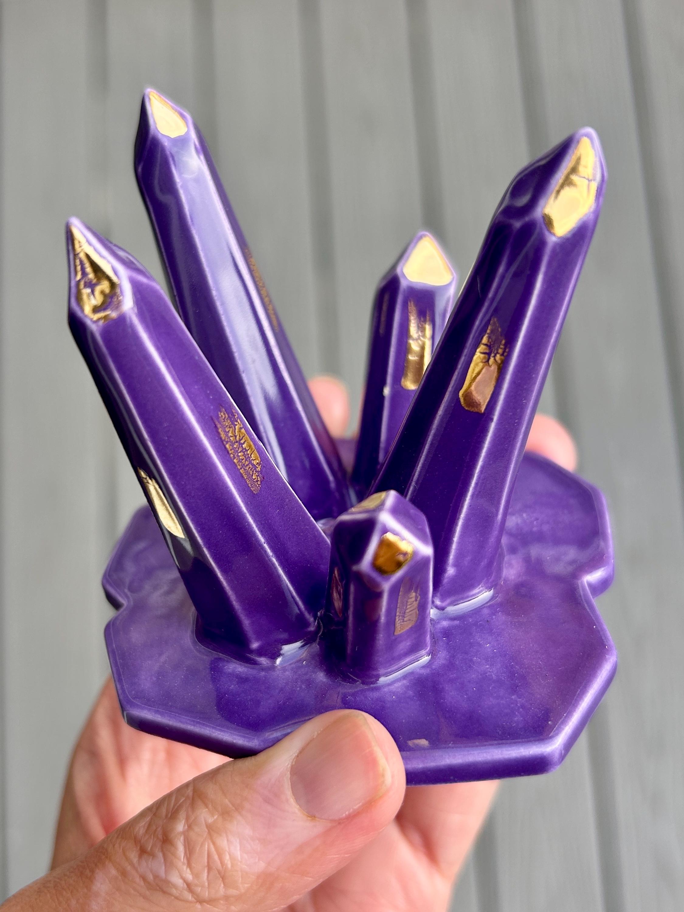 Crystal Ring Holder - Seconds - Modern Mud Ring Holder, Ceramic Crystals, Gift for Her, Ceramic Ring Holder, Ring Dish by Modern Mud by ModernMud