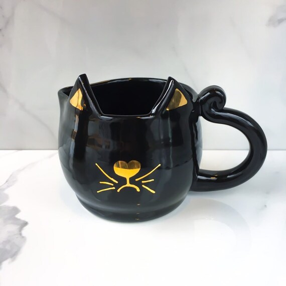 Black Cat Tea Set Handmade Ceramic Tea Set by Naomi Singer Etsy