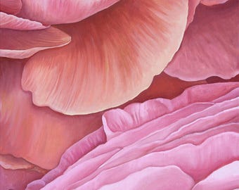 "Blumen Ölgemälde - ""Zärtlichkeit"" - Original Öl auf Leinwand 40 cm x 50 cm"