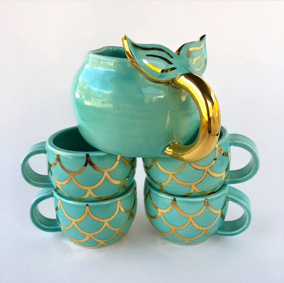 mermaid tea set