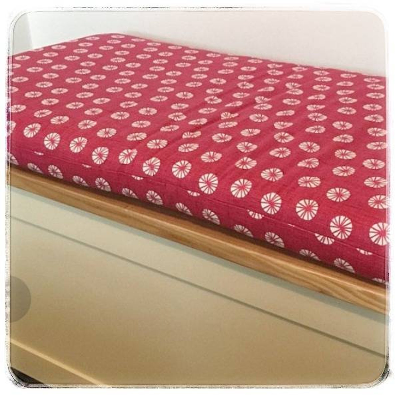 Custom bench cushion boxed bench pad dining bench cushion Etsy