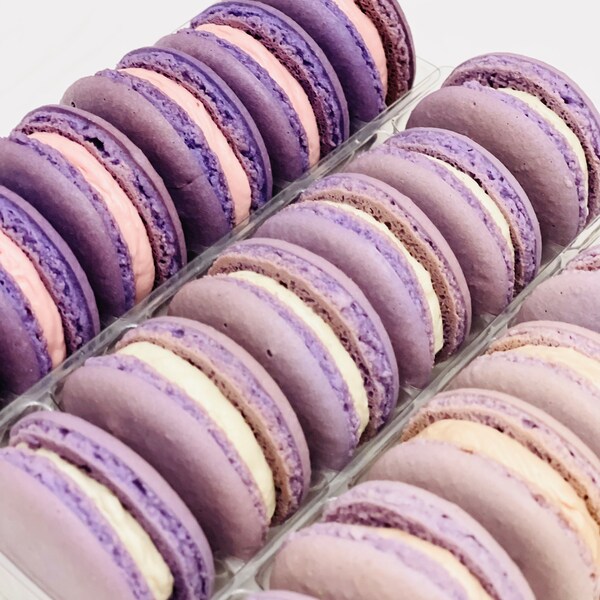 Purple Ombré Macarons