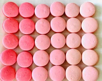 Pink Ombré Macarons