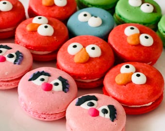 Sesame Street Macarons: Inspired Character Treats