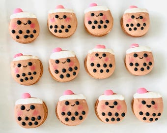 Boba Macarons, Assorted Flavors