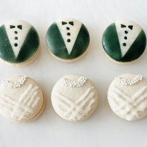 Bride & Groom Macarons