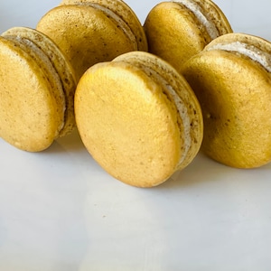 Gold French Macarons