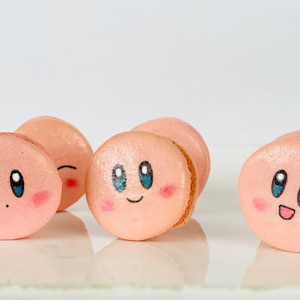 Kirby Inspired macarons