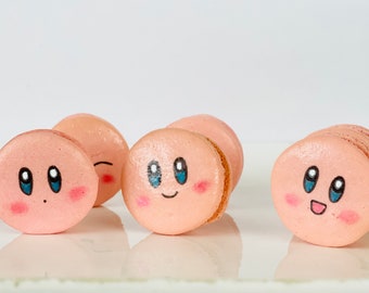 Kirby Inspired macarons