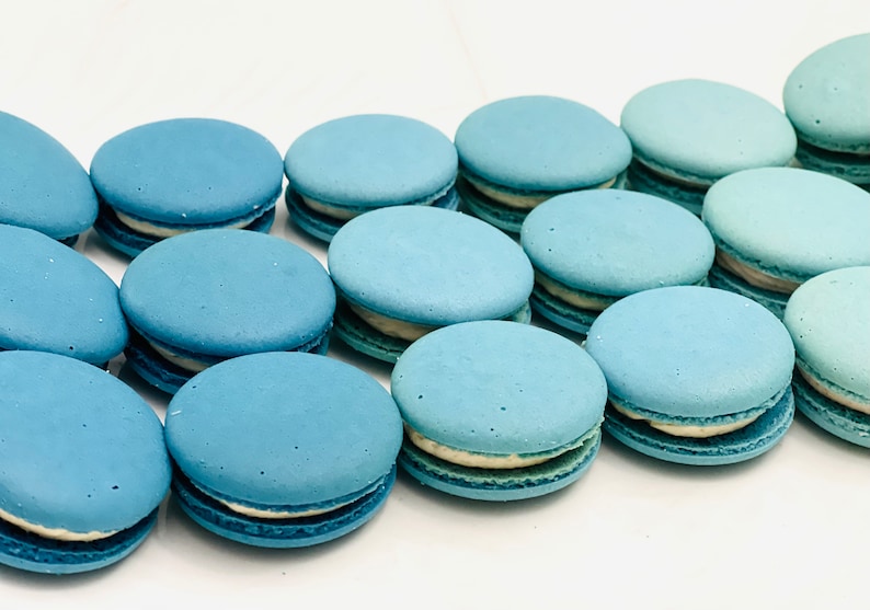 Blue Ombré Macarons - Etsy