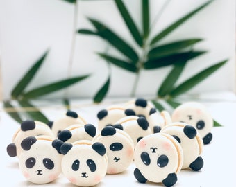 Adorable Panda Macarons: Handmade Dessert Treats