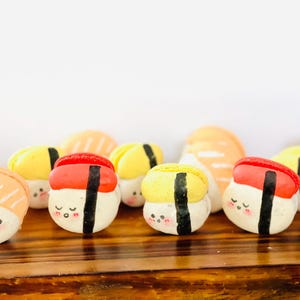 Sushi Inspired Macarons