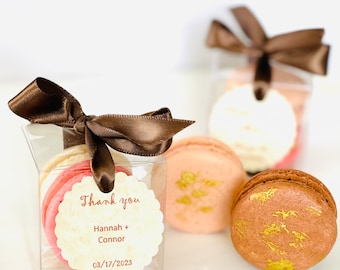 24 Macaron Favor Boxes