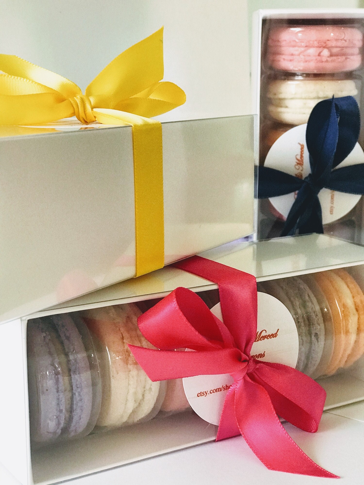 12 Chocolates and Macarons Wood Gift Box