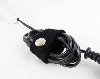 Cable holder large "Black" color choice (cable tie, cable clip, cable reel, cable winder)