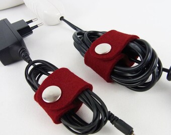 Cable holder cable tie set "Red" color selection