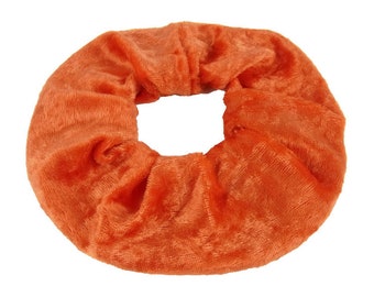 Hair tie made of velvet "Orange" choice of colors (braid holder, braid elastic, hair accessories)