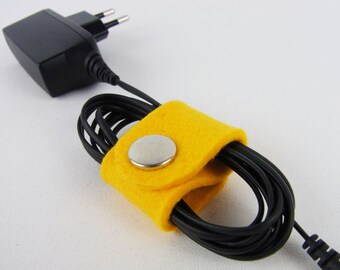 Cable holder small "yellow" color choice (cable tie, cable clip, cable reel, cable winder)